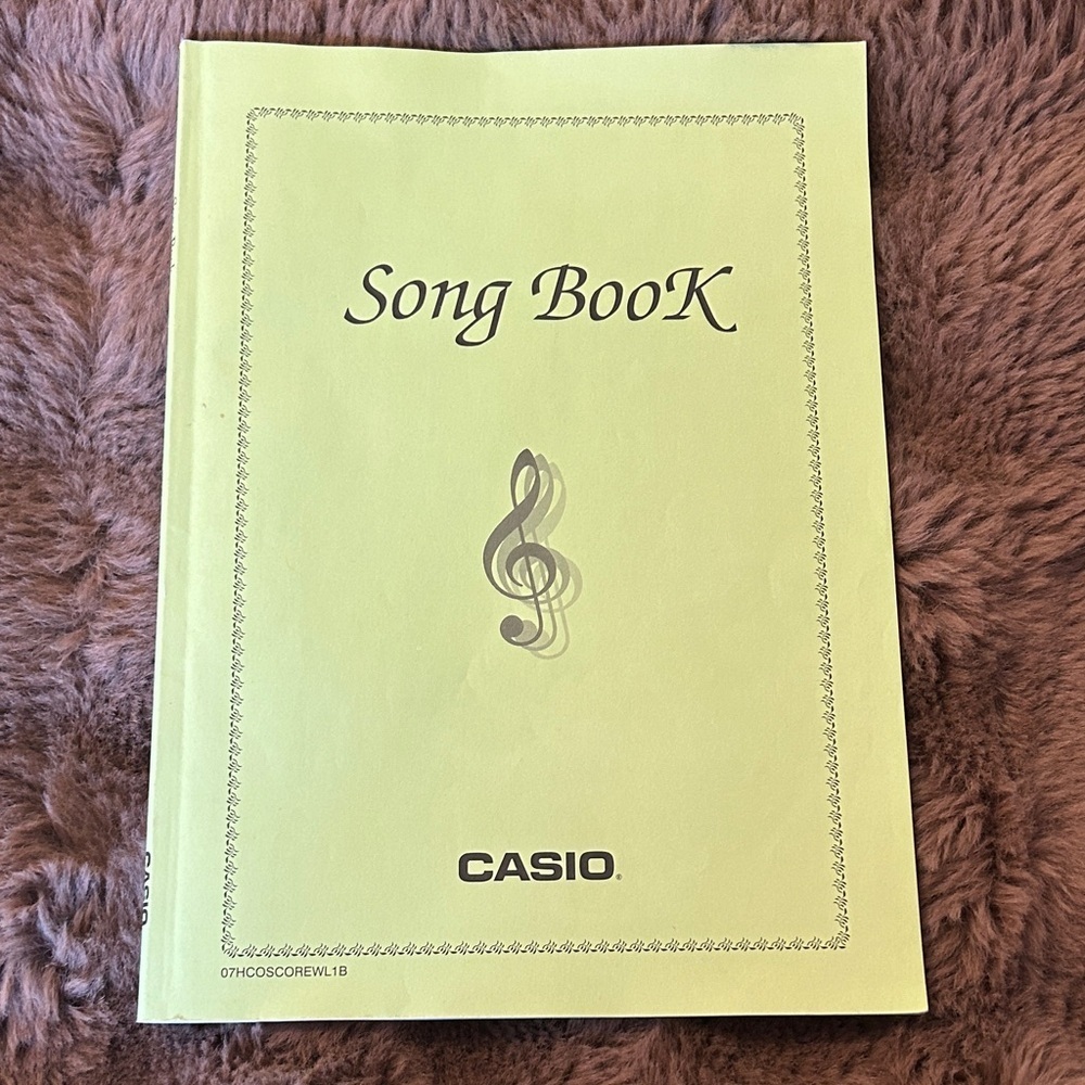 Casio Music Song Books with Treble Clef